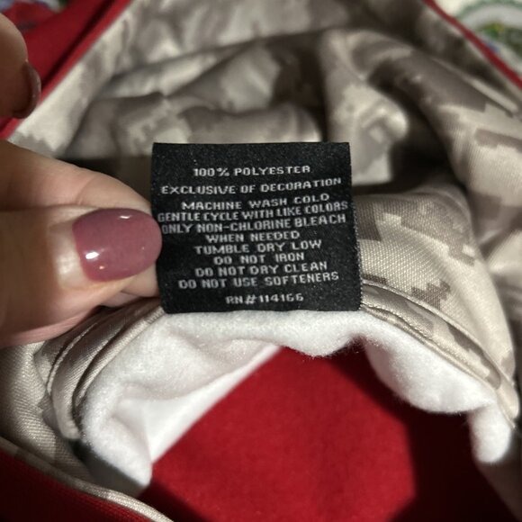 Nebraska Huskers Colosseum OHT Mens Military Hoodie L Red Gray Camo NCAA NEW - Picture 13 of 14